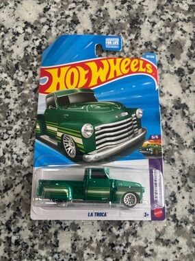 Hot Wheels La Troca 2026 F Case - Green Toy Pickup Truck